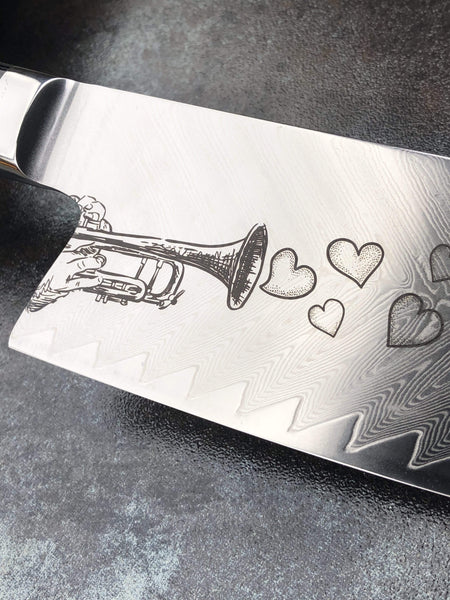 Custom Engraved Chef Knife : r/glowforge